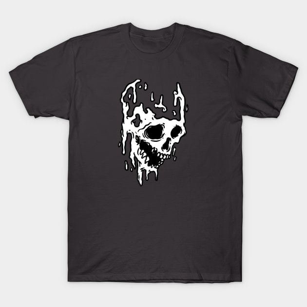 melting skull T-Shirt by pleasuretshirt